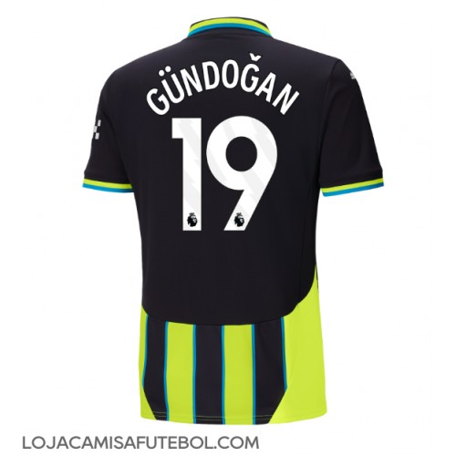 Camisa de Futebol Manchester City Ilkay Gundogan #19 Equipamento Secundário 2024-25 Manga Curta